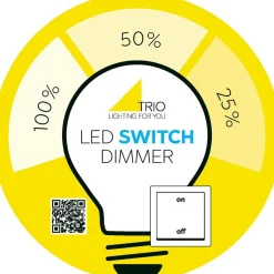LED-Lamppu Trio GU10 4,5W 345lm 3000K switch dimm