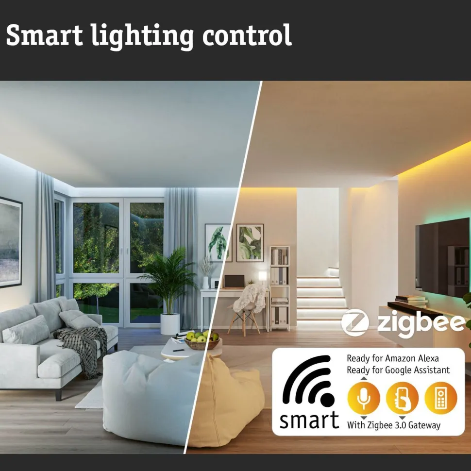 LED-älylamppu Paulmann Smart Home Zigbee 3.0 Globe, G125, E27, 600lm, 7,5W, filamentti, säädettävä värilämpötila, himmennettävä, kulta
