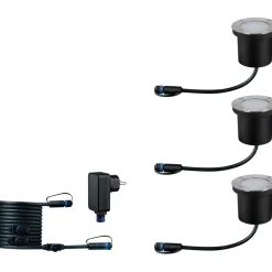 LED-Maavalaisin aloitussetti Paulmann Plug & Shine upotettava RGBW