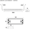 LED-nauha Limente 4 m IP20/IP44 24V 4000K + virtalähde