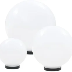 Led-pallovalaisimet 3 kpl 20/30/40 cm akryyli