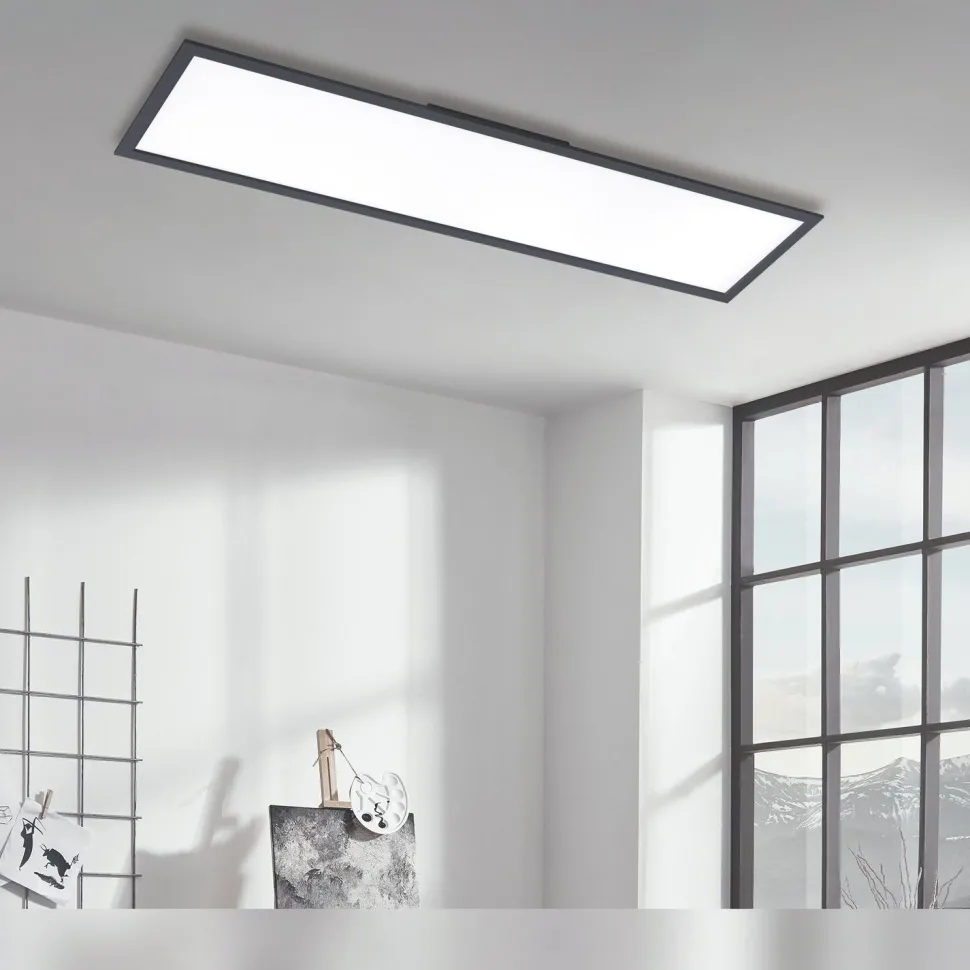 LED-paneeli Heat 48W 5100lm 3000K 1195x295x80mm musta