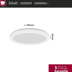 LED-paneeli Paulmann Atria Shine Backlight Ø420mm liiketunnistin IP44 4000K valkoinen, eri kokoja