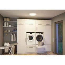 LED-paneeli Paulmann Atria Shine Backlight Ø420mm liiketunnistin IP44 4000K valkoinen, eri kokoja