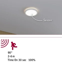 LED-paneeli Paulmann Atria Shine Backlight Ø420mm liiketunnistin IP44 4000K valkoinen, eri kokoja