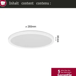 LED-paneeli Paulmann Atria Shine Backlight Ø420mm liiketunnistin IP44 4000K valkoinen, eri kokoja