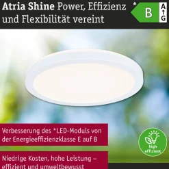 LED-paneeli Paulmann Atria Shine, pyöreä, IP44, 3000-6500K, eri kokoja