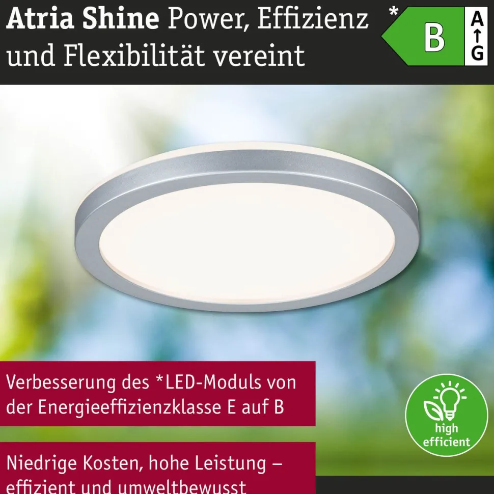 LED-paneeli Paulmann Atria Shine, pyöreä, IP44, 3000-6500K, eri kokoja