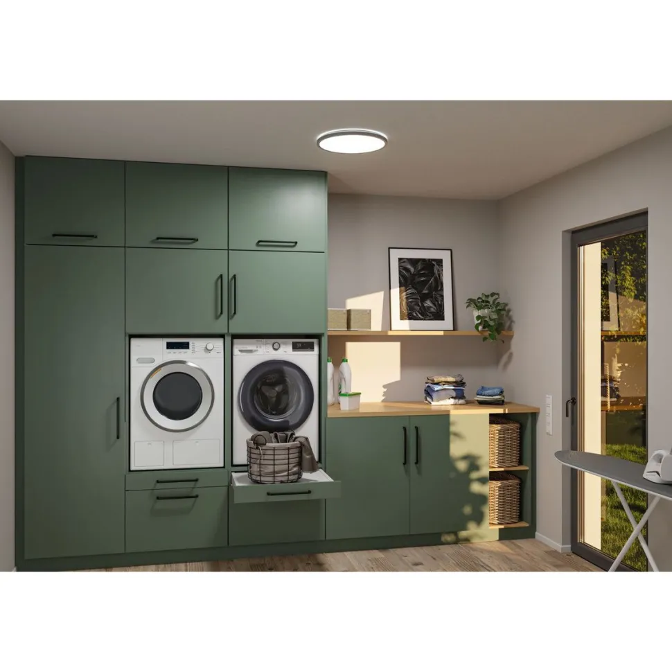 LED-paneeli Paulmann Atria Shine, pyöreä, IP44, 3000-6500K, eri kokoja