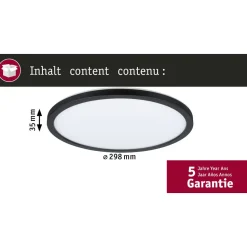 LED-paneeli Paulmann Atria Shine, pyöreä, IP44, 3000-6500K, eri kokoja