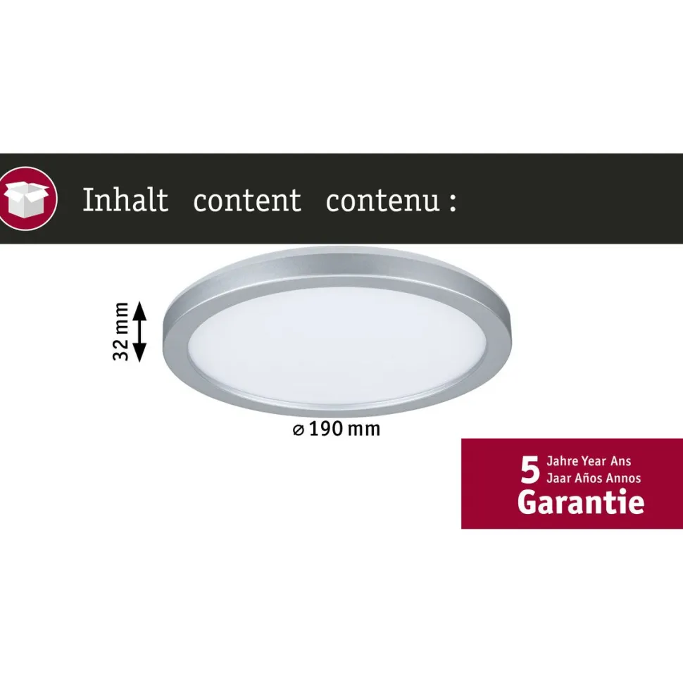 LED-paneeli Paulmann Atria Shine, pyöreä, IP44, 3000-6500K, eri kokoja