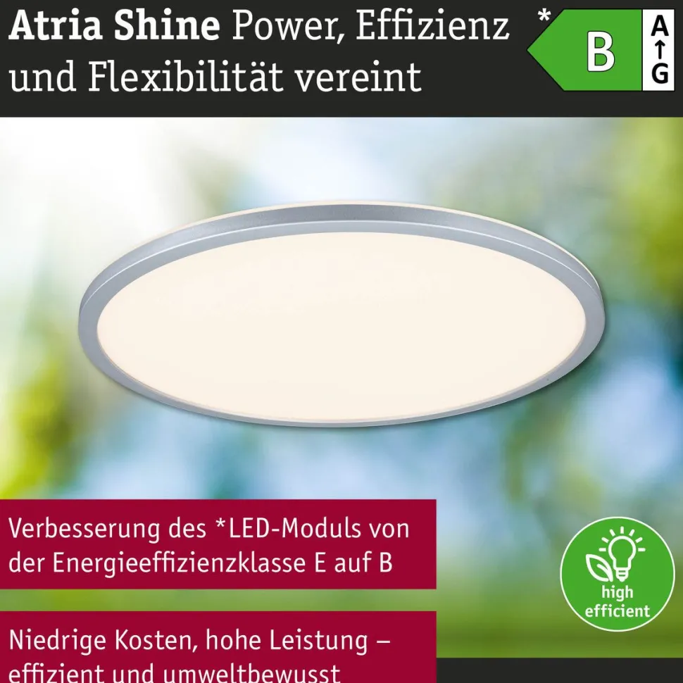 LED-paneeli Paulmann Atria Shine, pyöreä, IP44, 3000-6500K, eri kokoja