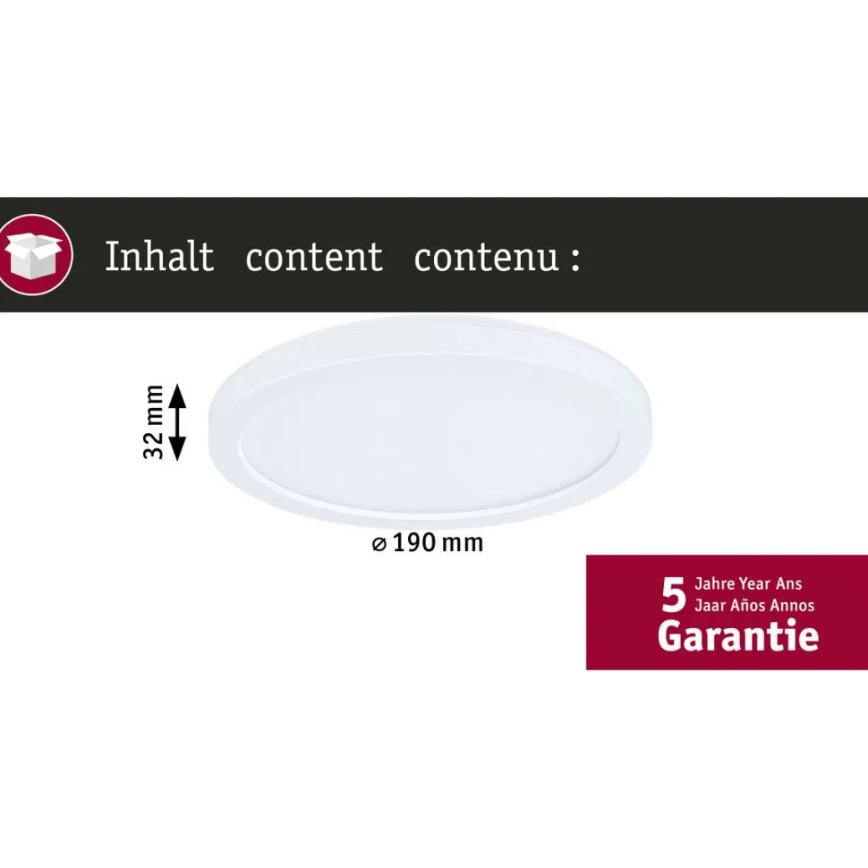 LED-paneeli Paulmann Atria Shine, pyöreä, IP44, 3000-6500K, eri kokoja