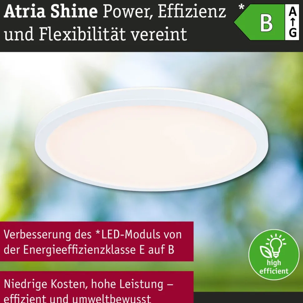 LED-paneeli Paulmann Atria Shine, pyöreä, IP44, 3000-6500K, eri kokoja