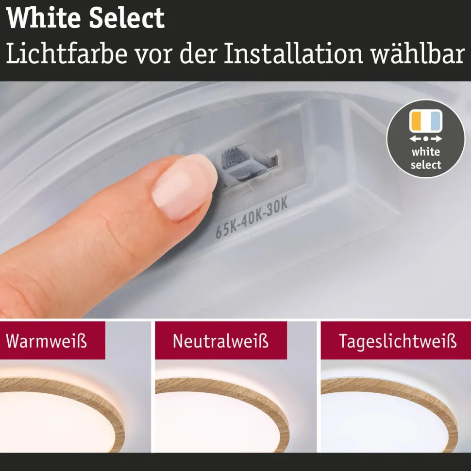 LED-paneeli Paulmann Atria Shine, pyöreä, IP44, 3000-6500K, eri kokoja