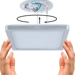 LED-paneeli Paulmann Atria Shine, kulmikas, IP44, 3000-6500K, eri kokoja