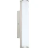 LED-peilivalaisin Eglo Calnova 8W 50x350x85 mm IP44 himmennettävä harjattu teräs/valkoinen