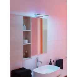 LED-peilivalaisin Eglo Regello-z connect.z 60cm, säädettävä värilämpötila, himmennettävä, IP44, seinään tai peilikaapin päälle