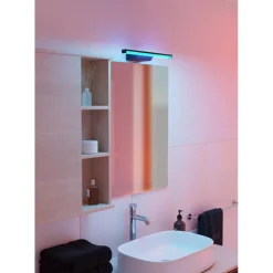 LED-peilivalaisin Eglo Regello-z connect.z 60cm, säädettävä värilämpötila, himmennettävä, IP44, seinään tai peilikaapin päälle