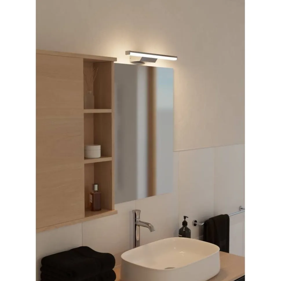 LED-peilivalaisin Eglo Regello-z connect.z 60cm, säädettävä värilämpötila, himmennettävä, IP44, seinään tai peilikaapin päälle