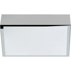 LED-plafondi Acri IP44 300x300x80 mm kromi liiketunnistimella