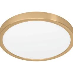 LED-Plafondi Eglo Fueva 5 harjattu messinki/valkoinen pyöreä eri kokoja