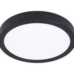 LED-Plafondi Eglo Fueva 5 4000K musta pyöreä pinta-asennettava vaihdettava LED eri kokoja