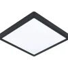 LED-Plafondi Eglo Fueva 5 28,5x28,5cm 4000K musta pinta-asennettava vaihdettava LED