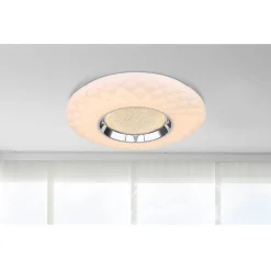 LED-plafondi Globo Magnifique Ø49cm 30W himmennettävä valkoinen