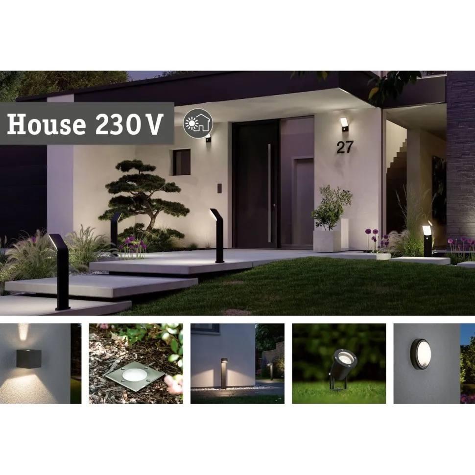 LED-pollarivalaisin Paulmann Bako, IP44, 50cm, korroosionkestävä