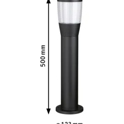 LED-pollarivalaisin Paulmann Bako, IP44, 50cm, korroosionkestävä