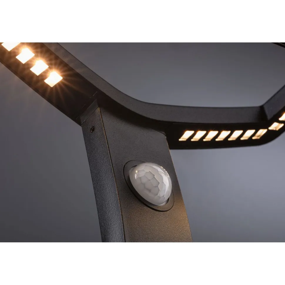 LED-pollarivalaisin Paulmann Alara Smart Home Zigbee 3.0 665mm hämäräohjattu liiketunnistin IR 3000 - 2200K 10W 450lm antrasiitti