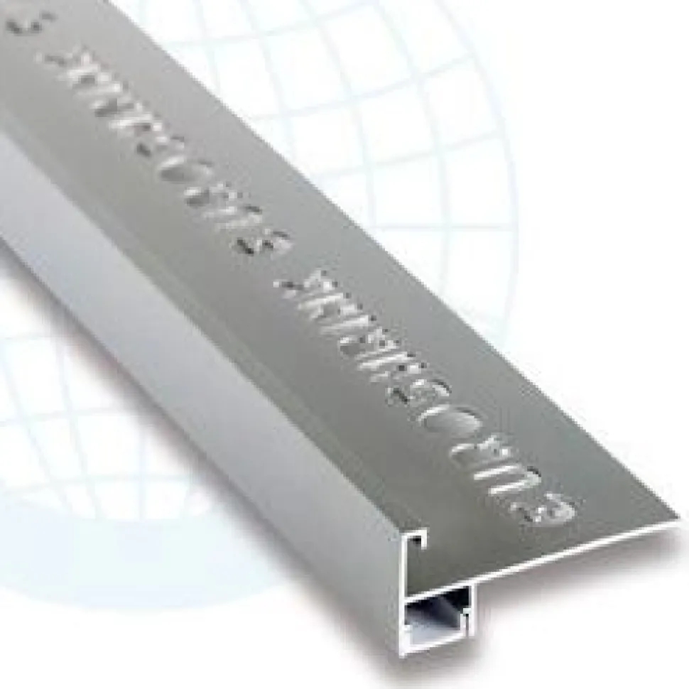 LED-porraslistan päätypala Euroshrink F-305A, alumiini, mattahopea