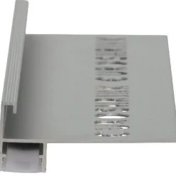 LED-porraslistan päätypala Euroshrink F-305A, alumiini, mattahopea
