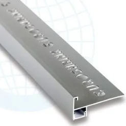 LED-porraslistan ulkokulmapala Euroshrink E-305A, alumiini, mattahopea