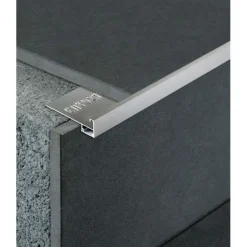 LED-porraslistan ulkokulmapala Euroshrink E-305A, alumiini, mattahopea