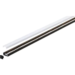 LED-profiili diffuusorilla Paulmann Base White, musta/valkoinen, eri kokoja