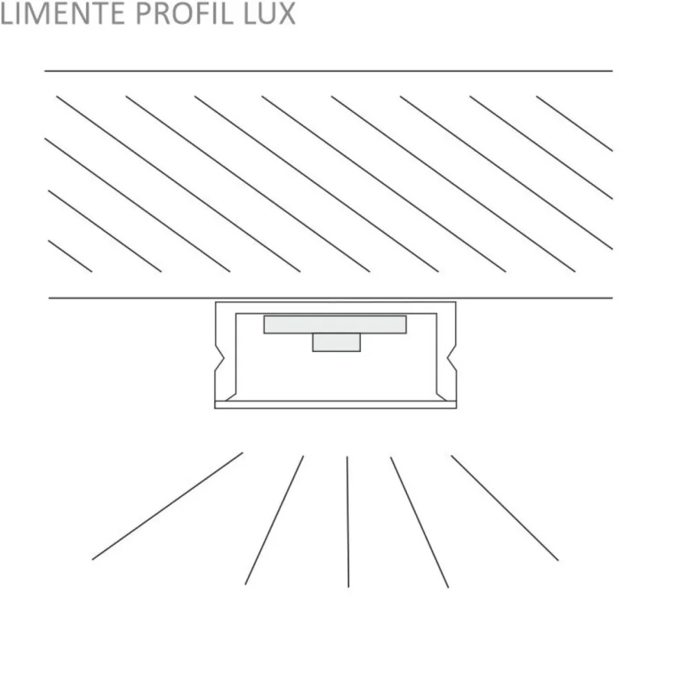 LED-profiili Limente 117, 24V 11W IP44, 17x1170x9mm, alulook
