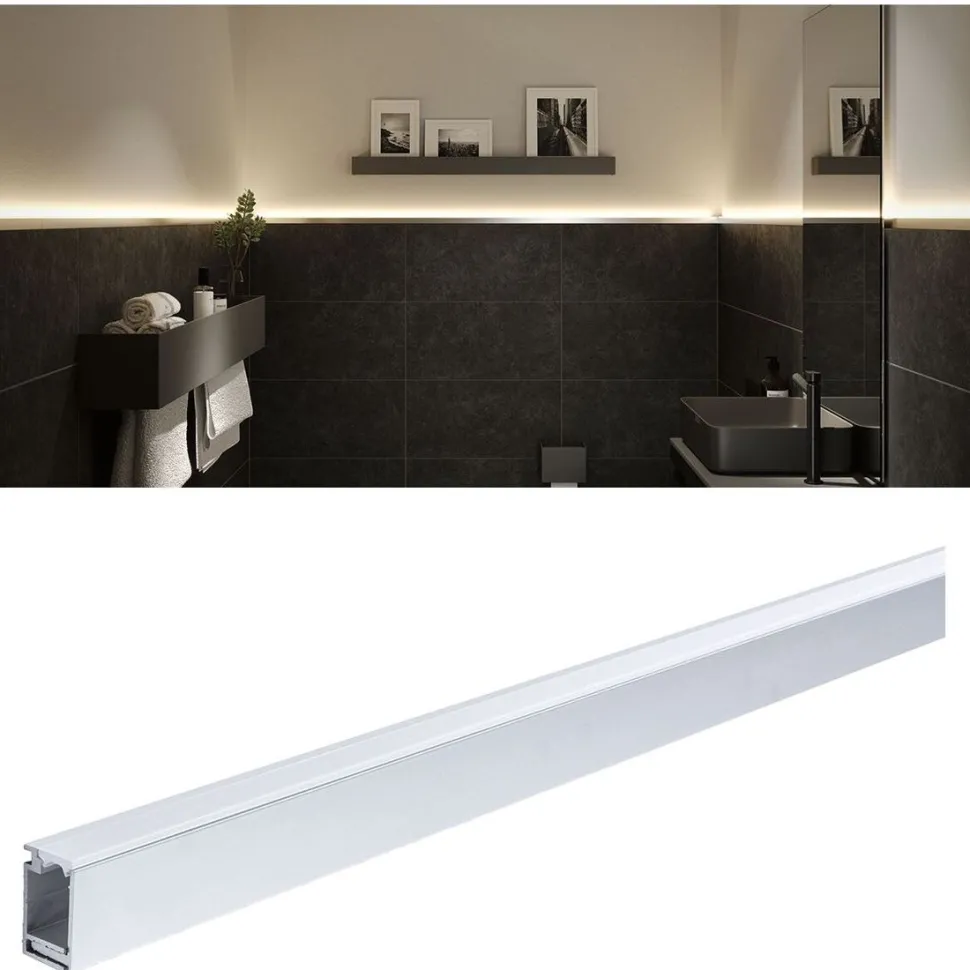 LED-profiili Paulmann LumiTiles, anodisoitu alumiini, eri kokoja