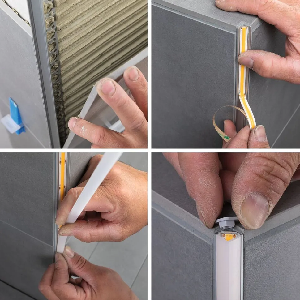 LED-profiili Paulmann LumiTiles Frame, anodisoitu alumiini, eri kokoja