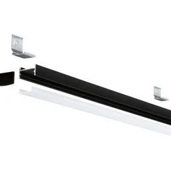 LED-profiili Paulmann Square, musta/valkoinen, eri kokoja
