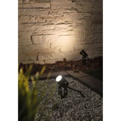 LED-puutarhaspotti Paulmann Plug & Shine maapiikki IP65 3000K 3.5W 21VA musta, 3kpl/pkt