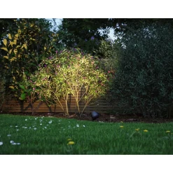 LED-puutarhaspotti Paulmann Plug & Shine Kikolo, Smart Home Zigbee 3.0, IP65, RGBW+, antrasiitti