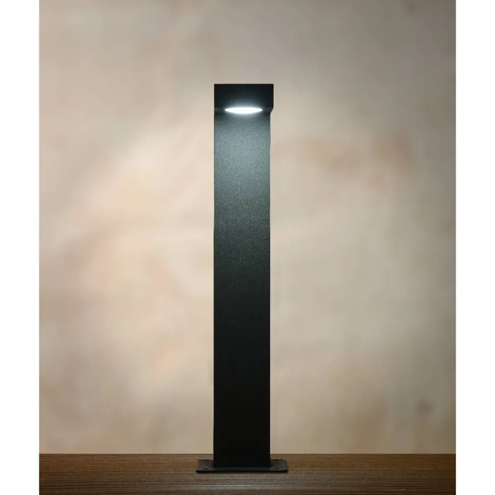 LED-pylväsvalaisin Lucide Texas 6x15x40cm 6W antrasiitti