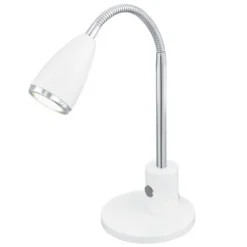 LED-pöytävalaisin Fox 320 mm valkoinen/kromi