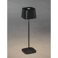 LED-pöytävalaisin Konstsmide Capri ladattava musta