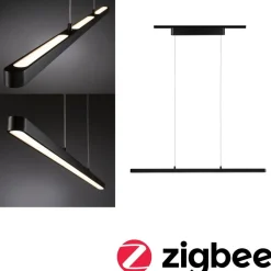 LED-riippuvalaisin kiskoon Paulmann URail Lento, Smart Home Zigbee 3.0, säädettävä värilämpötila, himmennettävä, eri värejä