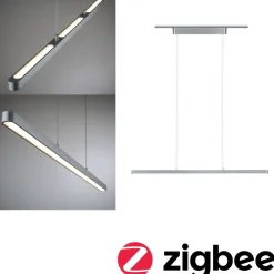 LED-riippuvalaisin kiskoon Paulmann URail Lento, Smart Home Zigbee 3.0, säädettävä värilämpötila, himmennettävä, eri värejä