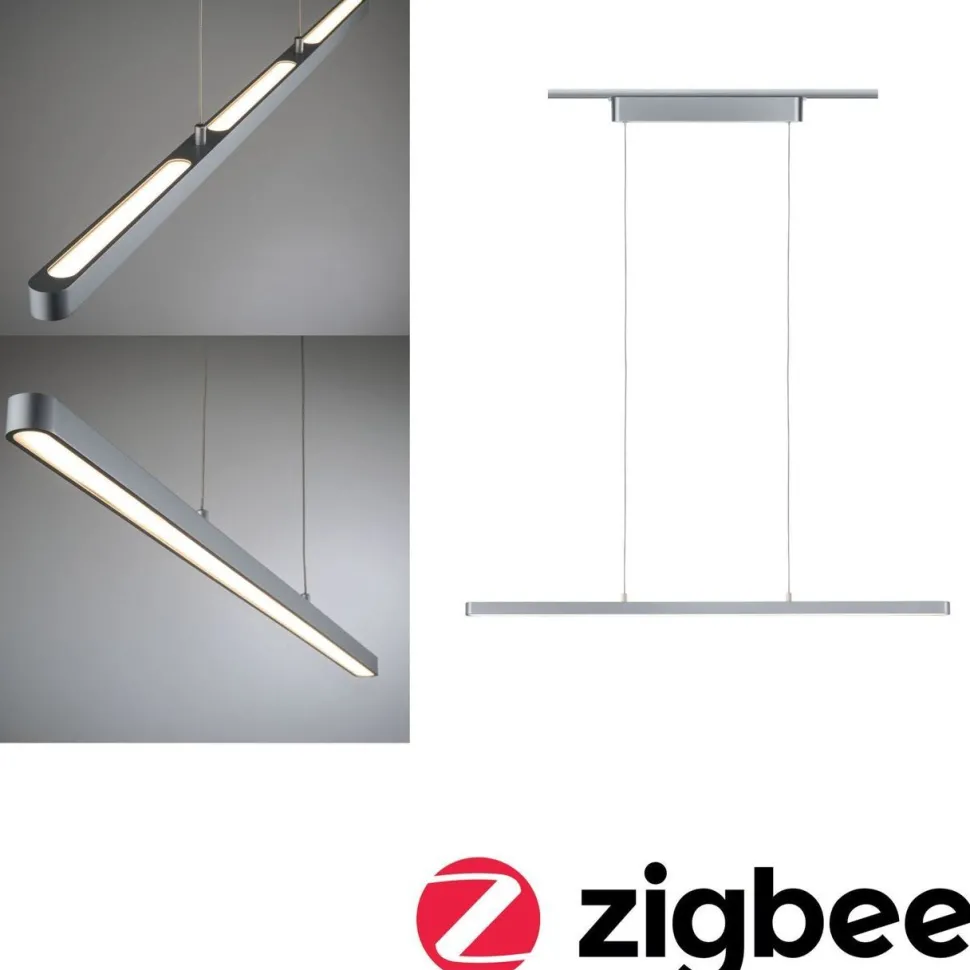 LED-riippuvalaisin kiskoon Paulmann URail Lento, Smart Home Zigbee 3.0, säädettävä värilämpötila, himmennettävä, eri värejä