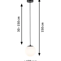 LED-riippuvalaisin Paulmann Gove, IP44, 9W, eri värejä